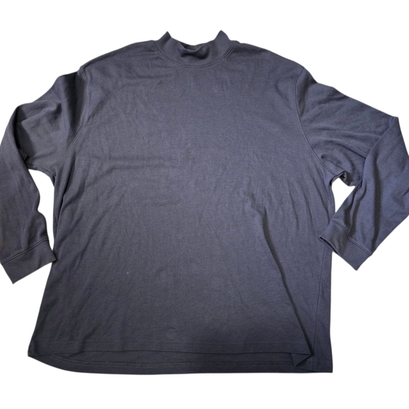 Pre-Owned George Men's Size 2XL (50-52) Long Sleeve Gray Top Cotton & Polyester - Picture 1 of 5
